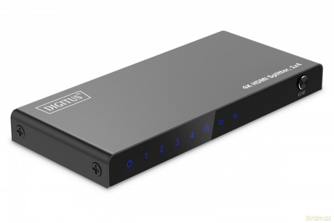 Rozdzielacz/Splitter HDMI 1x4, 4K/60Hz UHD z HDR, 18 Gbps, HDCP 2.2, EDID