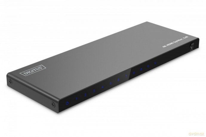 Rozdzielacz/Splitter HDMI 1x8, 4K/60Hz UHD z HDR, 18 Gbps, HDCP 2.2, EDID