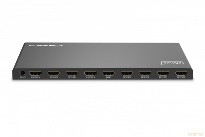 Rozdzielacz/Splitter HDMI 1x8, 4K/60Hz UHD z HDR, 18 Gbps, HDCP 2.2, EDID