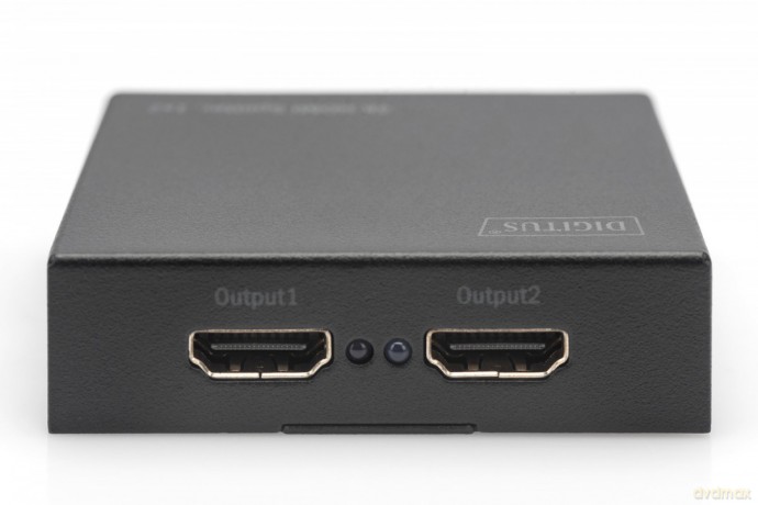 Rozdzielacz/Splitter HDMI 2-portowy, 4K 30Hz UHD 3D, HDCP 1.3, audio