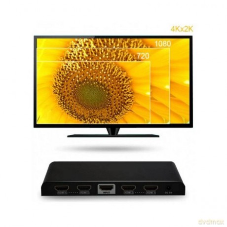 Rozdzielacz-splitter AV HDMI 2.0 1/4 Ultra HD 4Kx2K 3D