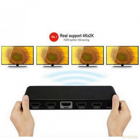 Rozdzielacz-splitter HDMI 1/4 Ultra HD, 3D