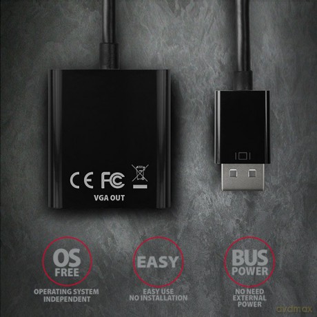 RVD-VGN Adapter DisplayPort -> VGA FullHD 1920x1200