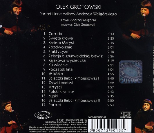 Olek Grotowski: Portret I Inne Ballady A. Waligórskiego [CD]