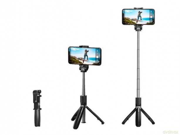 Selfie stick tripod bezprzewodowy Alvito BT 4.0 Czarny
