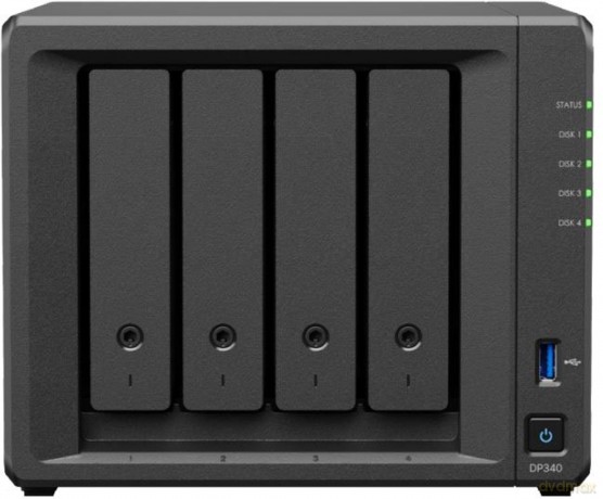 Serwer NAS DP340 AMD R1600 16GB 4x8TB 2x400G 3Y