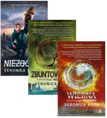Niezgodna + Zbuntowana + Wierna - Veronica Roth Pakiet [KSIĄŻKA] 