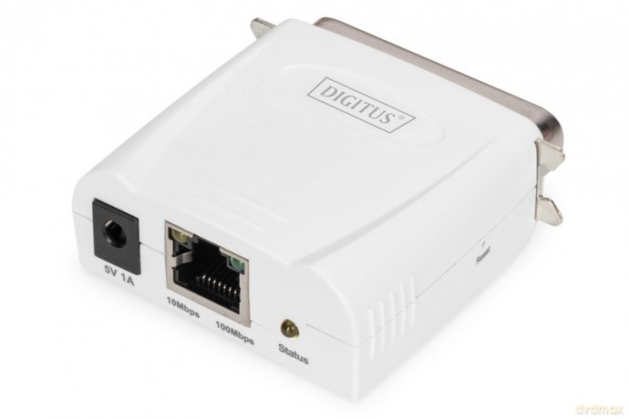 Serwer wydruku Fast Ethernet 1-port 1xLPT, 1xRJ-45