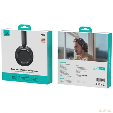 Słuchawki bluetooth 5.3 SR01 ANC czarne