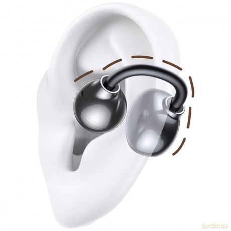 Słuchawki bluetooth R02 Clip-on szare