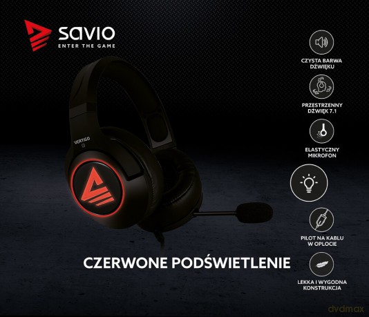 Słuchawki gamingowe z mikrofonem Vertigo