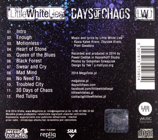 Little White Lies: Days Of Chaos [CD]