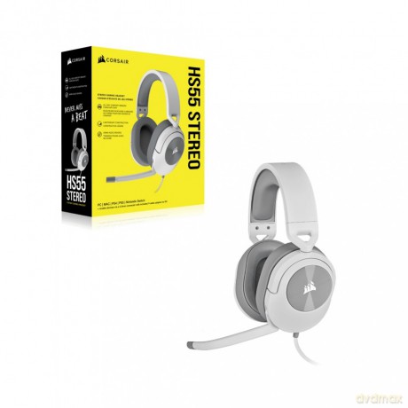Słuchawki HS55 Stereo białe