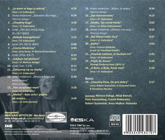 Mariusz Kalaga: Ja wiem w kogo ja wierzę [CD]