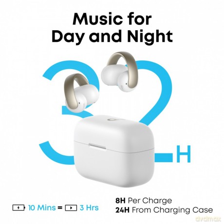 Słuchawki Soundcore AeroClip Bluetooth białe