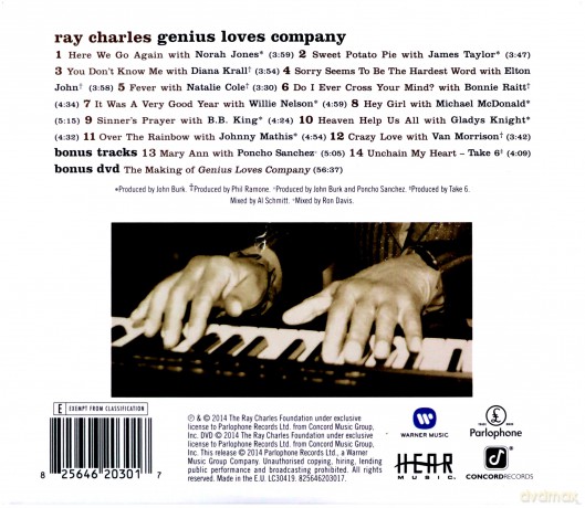 Ray Charles: Genius Loves Company 10th Anniversary Editions [CD]+[DVD]
