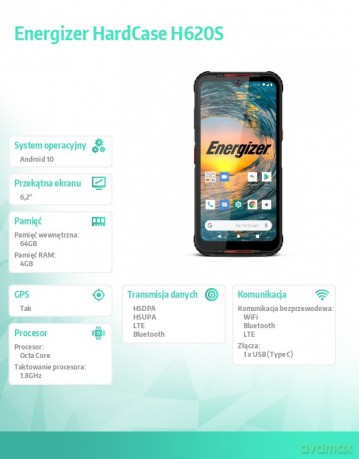 Smartfon HardCase H620S 4GB RAM 64GB Dual Sim