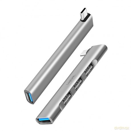 Smukły HUB USB-C do 1x USB-A 3.0 3xUSB-A 2.0