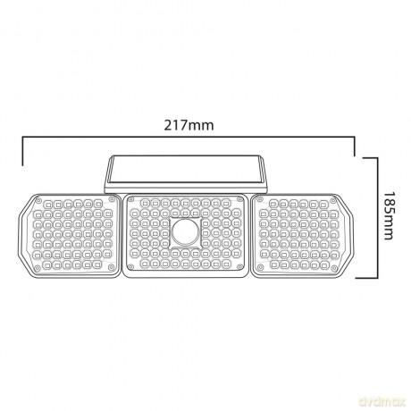 Solarna lampa LED z czujnikiem MCE615