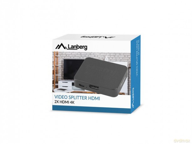 Splitter video 2xHDMI 4K Port micro USB Czarny