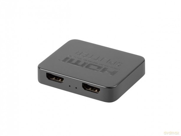 Splitter video HDMI- 2x HDMI 4K + port USB-C czarny