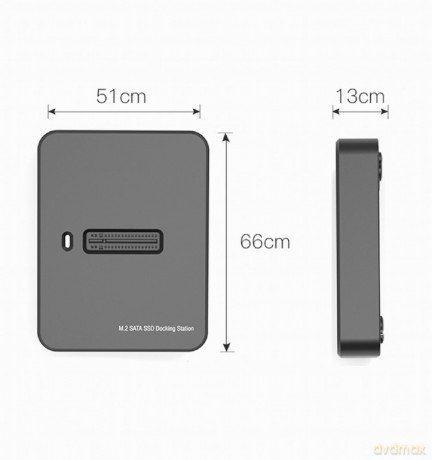 Stacja dokujaca dysków M.2 SATA i NVME USB-C