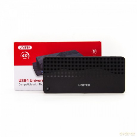 Stacja dokująca 12w1 USB-C, HDMI 2.1, USB 4, PD 100W; D1079A