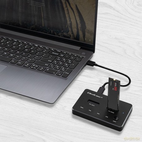 Stacja dokująca dysków SSD M.2 | NVMe | SATA | USB-C | DUAL 2 x 2TB