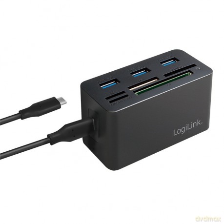 Stacja dokująca USB3.2 8-portów, mini Czarna