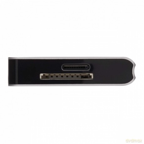 Stacja dokująca USB-C 4K HDMI, USB 3.2 Gen 1, koncentrator USB-A, GbE, karta pamięci, ładowanie PD 100 W, odłączany przewód U442-DOCK5D-GY