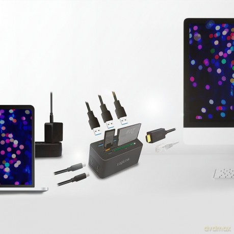 Stacja dokująca USB-C do laptopa, 4K/PD/RJ45