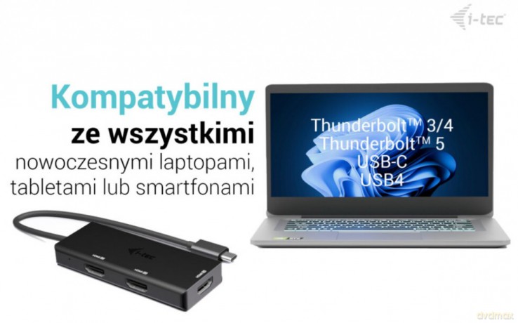 Stacja dokująca USB-C Triple 4K HDMI Video Adapter Power Delivery 100W