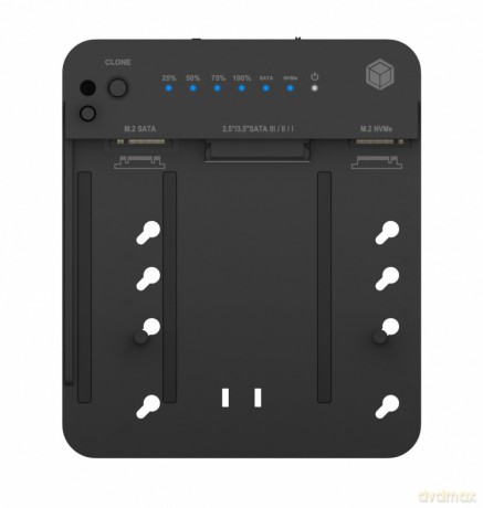 Stacja dokująca/klonująca IB-2915MSCL-C31 M.2 dla M.2 0NVMe i SATA 2,5/3,5 SSD/HDD