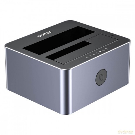 Stacja klonująca dyski 2x 2,5/3,5; CLONE; USB-C 10 Gbps