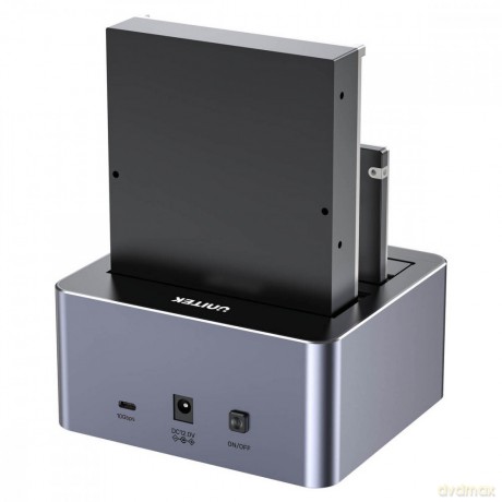 Stacja klonująca dyski 2x 2,5/3,5; CLONE; USB-C 10 Gbps