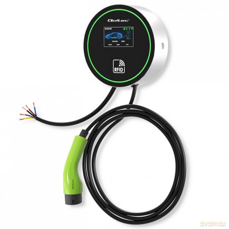 Stacja ładowania EV 2w1 Typ2 | 22kW | Wi-Fi | LCD | 3fazy | Wallbox | Smart life app | RFID | 5m