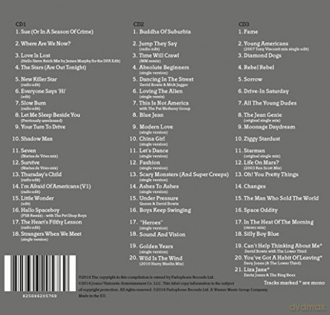 David Bowie: Nothing Has Changed (THE Best Of David Bowie) [3CD]