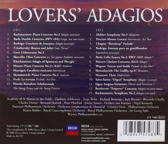 Various: Lovers Adagios [2CD]