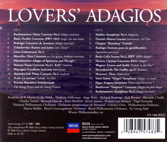 Various: Lovers Adagios [2CD]