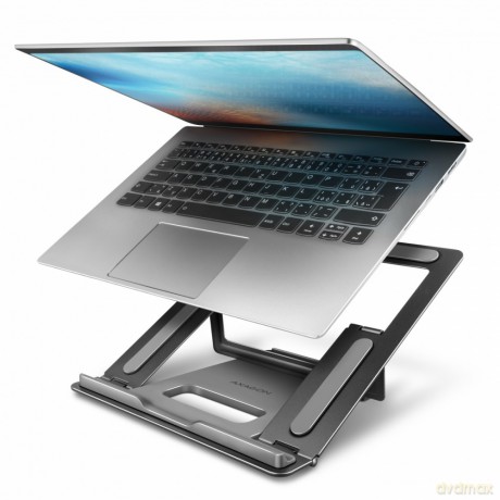 STND-L Podstawka do laptopów aluminiowa 10-16", 4 regulowane kąty nachylenia