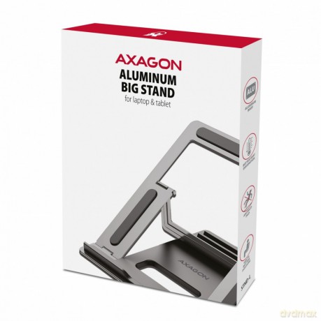 STND-L Podstawka do laptopów aluminiowa 10-16", 4 regulowane kąty nachylenia