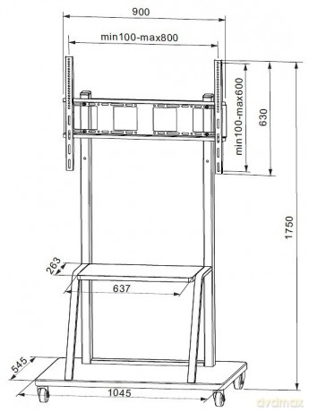 Stojak LCD 55-100 cali 150 kg