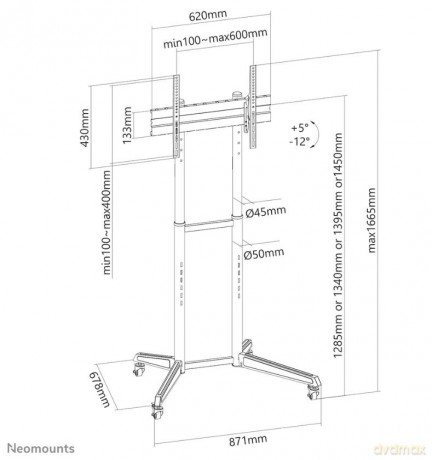 Stojak mobilny FL50-540BL1