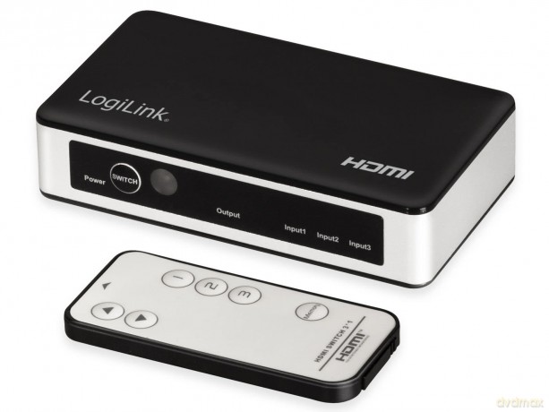 Switch 3x1 HDMI, 4K 30Hz, z pilotem