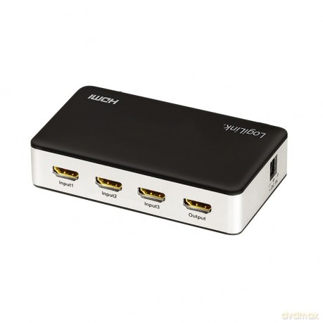 Switch 3x1 HDMI, 4K 60Hz, z pilotem