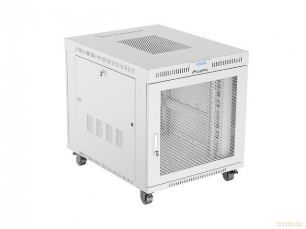 Szafa instalacyjna rack stojąca 19 cali 15U 800x1000 drzwi perforowane LCD szara (Flat pack)