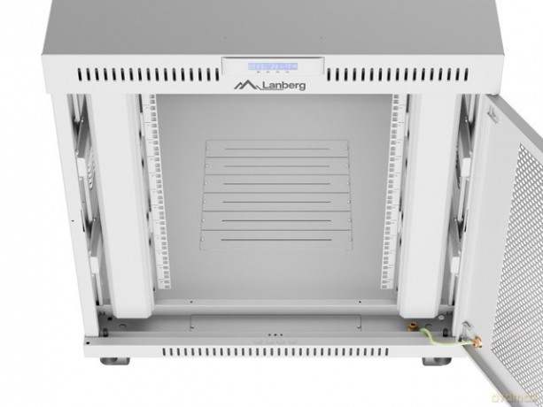 Szafa instalacyjna rack stojąca 19 cali 15U 800x1000 drzwi perforowane LCD szara (Flat pack)