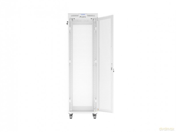 Szafa instalacyjna rack stojąca 19 cali 42U 600x800 drzwi perforowane LCD szara (Flat pack)