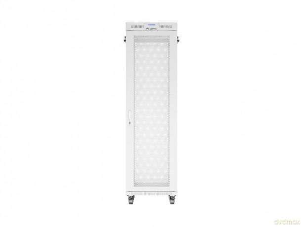 Szafa instalacyjna rack stojąca 19 cali 42U 600x800 drzwi perforowane LCD szara (Flat pack)