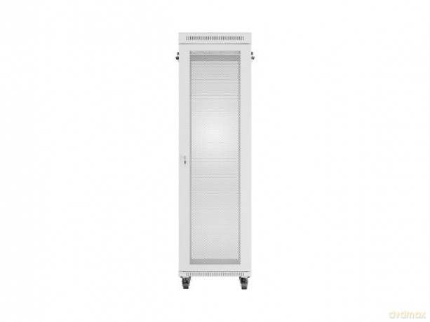 Szafa instalacyjna rack stojąca 19 cali 42U 600x800 drzwi perforowane LCD szara (Flat pack)